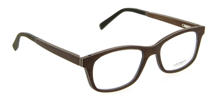 Lunettes Gold and Wood oculus neo 01 03 bois fonce silver
